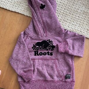 3/15$ Roots Kids Heathered Burgundy Hoodie